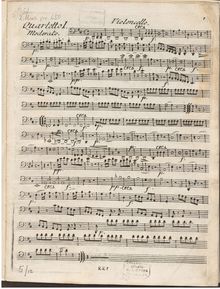 Partition violoncelle, 6 corde quatuors, Dittersdorf, Carl Ditters von