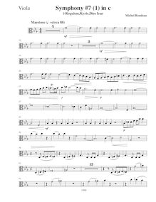 Partition altos, Symphony No.7  Requiem , C minor, Rondeau, Michel par Michel Rondeau