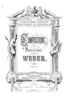 Partition complète, Rondo brillante, E♭ major, Weber, Carl Maria von par Carl Maria von Weber