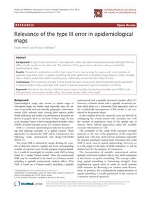 Relevance of the type III error in epidemiological maps
