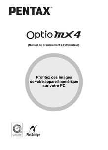 Notice Appareil Photo numériques Pentax  Optio MX4