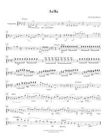 Partition de violoncelle, Aella, A Character Study, A minor