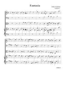 Partition Fantasia VdGS No. 3 - partition complète, fantaisies et Pavin pour 3 violes de gambe et orgue