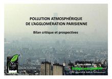 Pollution atmosphérique de l agglomération parisienne