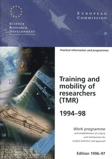 Training and mobility of researchers (TMR) 1994-98