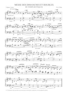 Partition Kyrie 1, 6 Messes faciles pour l orgue, Fétis, François-Joseph