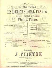 Partition No.18-Don Pasquale, Le Delizie dell Italia, Clinton, John