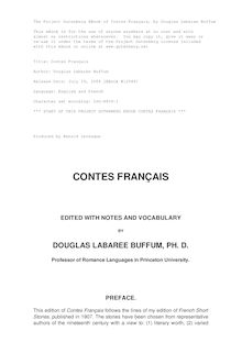 Contes Français par Honoré de Balzac et al.