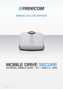 Notice Disque dur externe Freecom  Mobile Drive Secure
