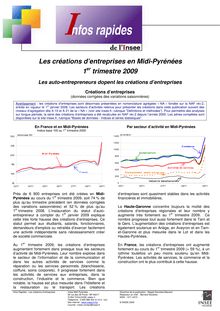 Les créations d entreprises en Midi-Pyrénées