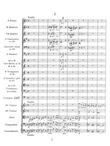 Partition , Lento, Symphony en D Minor, Franck, César