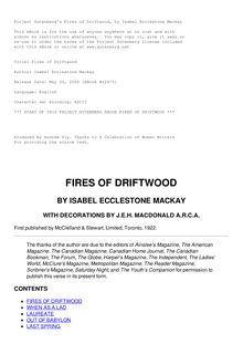 Fires of Driftwood