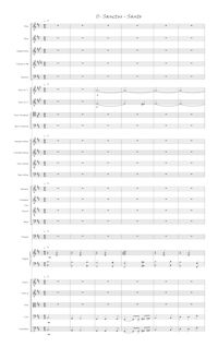 Partition Sanctus, Misa de Requiem en do sostenido menor, C♯ minor
