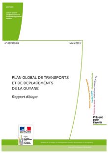 Plan global de transports et de déplacements de la Guyane : Rapport d étape