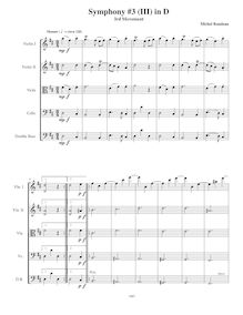 Partition , Menuet, Symphony No.2, E minor, Rondeau, Michel