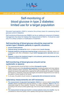 L’autosurveillance glycémique dans le diabète de type 2 - Avril 2011 - Fiche BUTS - GOOD PRACTICE - Self-monitoring blood glucose type 2 diabetes