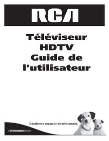 Notice Télévision RCA  D32F750T