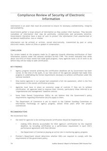 NSW Audit Office - Financial Reports - 2004 - Volume 4 - Compliance Review of Security of Electronic