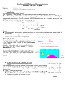 T.P. Chimie TS IV-2 : Exemple d'hydrolyse d'un ester Synthèse et ...