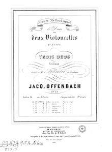 Partition Book II, Duos pour 2 violoncelles, Op.52, Duos pour 2 Violoncelles, Op.52