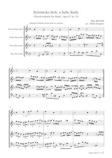 Partition complète (SATB enregistrements), 52 choral préludes