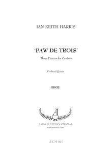 Partition hautbois, Paw de trois, Three Dances for Canines, Harris, Ian Keith