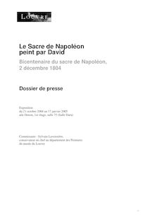 Le Sacre de Napoléon peint par David