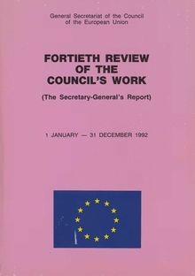 Fortieth review of the Council s work