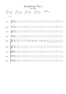 Partition I: Allegro Appassionato, Symphony No.1 en E minor, E minor