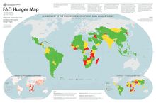 La carte de la faim dans le monde en 2015
