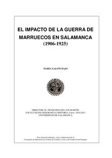 El impacto de la Guerra de Marruecos en Salamanca (1906-1925)