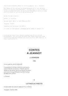 Contes à Jeannot par Jules Girardin