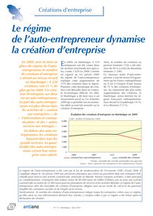 Créations d’entreprise : Le régime de l’auto-entrepreneur dynamise la création d’entreprise