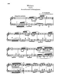 Partition complète, Serenade No.2, F major, Volkmann, Robert