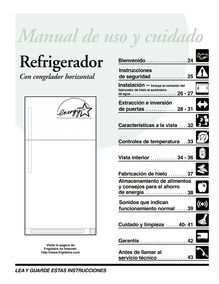 Notice Réfrigérateur Frigidaire  FRT18C5AZ4