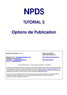 Tutorial-Utilisation-NPDS Options-de-publications