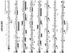 Partition altos, Adagio pour cordes, D major, Robertson, Ernest John