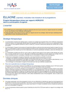 ELLAONE - Synthèse d avis ELLAONE - CT7137