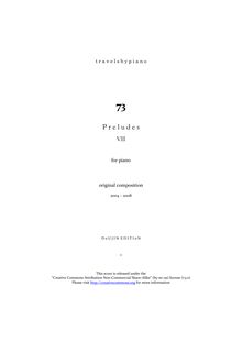 Partition complète, préludes 7th book, tbp 73, (all 24 keys), Novegno, Roberto