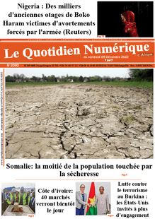Le Quotidien Numérique d’Afrique N° 2090 - Du vendredi 9 décembre 2022