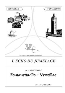 L'ECHO DU JUMELAGE Fontanetto/Po - Verteillac