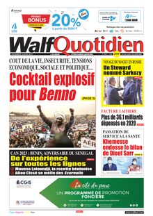 Walf Quotidien n°9057 - du vendredi 3 juin 2022