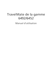 Notice Ordinateur portable Acer  TravelMate 6492