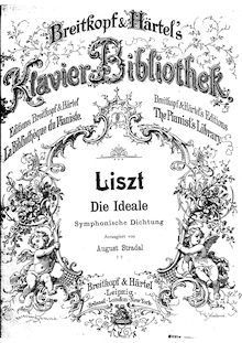 Partition complète, Die Ideale, Symphonic Poem No.12, Liszt, Franz