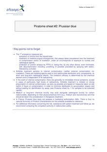 Piratome sheet 2 : Prussian blue 23/01/2012