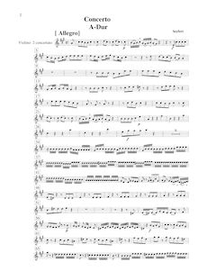 Partition violon solo 2, Concerto Grosso en A major, A, Seyfert, Martin