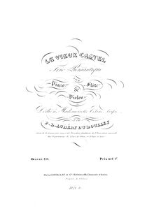 Partition violon, Le vieux castel, Op.116, Aubéry du Boulley, Prudent Louis
