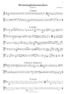 Partition cor 2 (F), Drottningholm Music, Roman, Johan Helmich