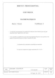 Bp couvreur mathematiques 2002