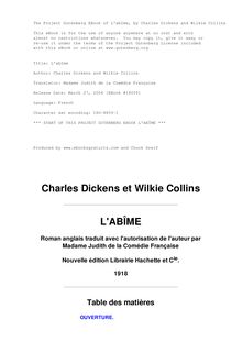 L abîme par Wilkie Collins et Charles Dickens